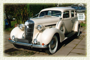 1936 Vintage Buick Limousine in White