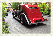 1937 Vintage Rolls Royce Phantom III Continental Sports Saloon in Red
and Black