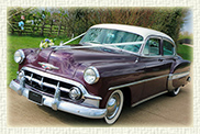 1953 Cheverolet Belair in Metallic Plum with Ivory Roof