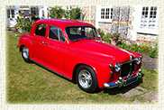 1960 Custom Built Rover 100 in Tornado Red with light biscuit leather interior