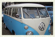 Customised Classic 1960s VW Split Screen Microbus in White over Baby Blue