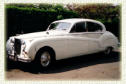Jaguar Mk 9 Old English White with Red Leather Interior